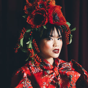 Vintage Autumnal Floral headpiece