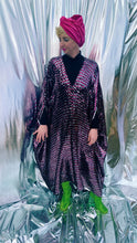 Load image into Gallery viewer, Vintage pink and Silver Crochet Sequin Kaftan Gown - Studio 54
