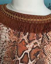 Load image into Gallery viewer, Snakeskin Print Neoprene Kaftan. Free Size. Limited Availability
