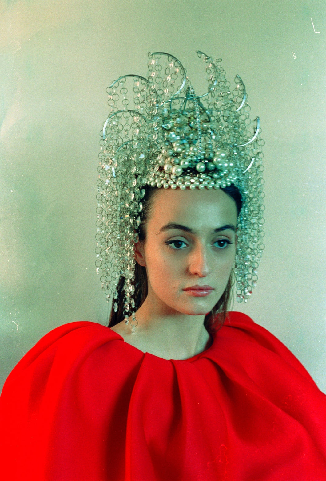Crystal Chandelier Crown / Headdress - HEAVY