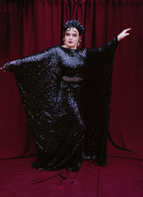 Load image into Gallery viewer, Sheer sequinned Free size Kaftan Maxi Dress UK 6 - 26
