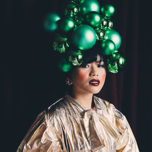 Green Christmas Bauble Headpiece