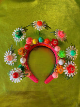 Load image into Gallery viewer, Heavily bejewelled Daisy Gem Headband
