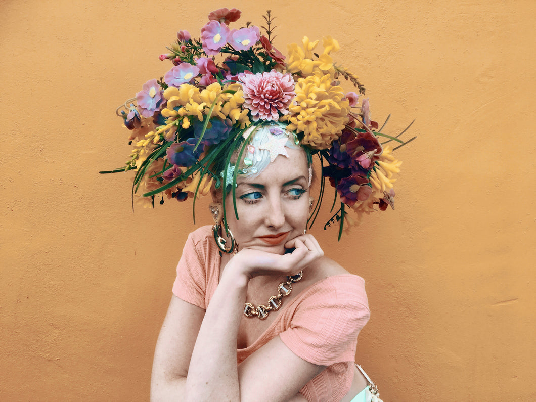 Wild flower crown / flower headband / headpiece