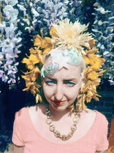 Load image into Gallery viewer, Yellow flower crown / flower headband
