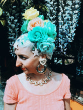 Load image into Gallery viewer, Pastel Roses flower headband / headpiece
