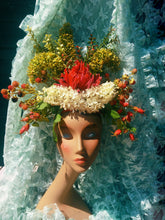 Load image into Gallery viewer, Vintage floral Flower Headdress - Berries, Rosehips,
