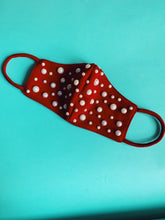 Load image into Gallery viewer, Bejewelled Pearl Fashion Neoprene Face mask **New Year Delivery**
