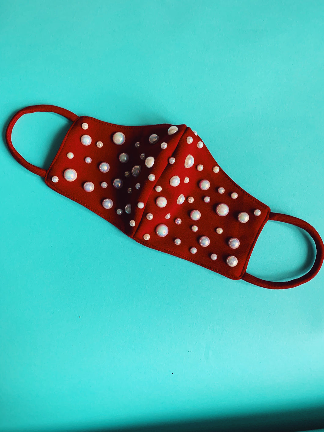 Bejewelled Pearl Fashion Neoprene Face mask **New Year Delivery**