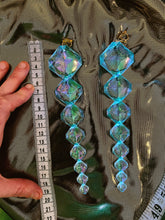 Load image into Gallery viewer, Icicle Blue Long Dangle and Drop earrings
