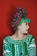 Load image into Gallery viewer, Tinsel Top knot Turban
