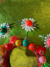 Load image into Gallery viewer, Heavily bejewelled Daisy Gem Headband
