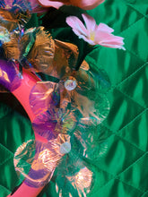 Load image into Gallery viewer, Wildflower Neon Iridescent flowers and peaches Garden Headband
