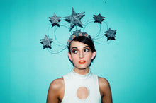 Load image into Gallery viewer, Vintage inspired silver star headdress

