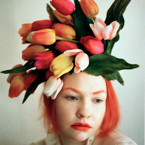 Vintage Flower Crown, Tulip headdress