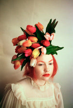 Load image into Gallery viewer, Vintage Flower Crown, Tulip headdress
