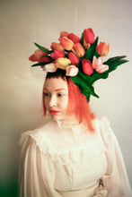 Load image into Gallery viewer, Vintage Flower Crown, Tulip headdress
