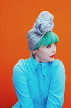 Load image into Gallery viewer, Tinsel Top knot Turban

