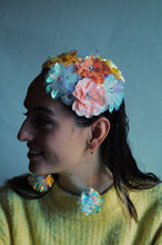Load image into Gallery viewer, Sequin Pastel Iridescent Flower Skullcap
