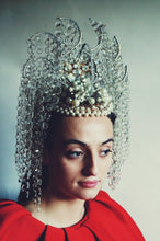 Load image into Gallery viewer, Crystal Chandelier Crown / Headdress - HEAVY

