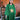 Metallic Tinsel Knit Kaftan Dress - GREEN *4 WEEK DELIVERY