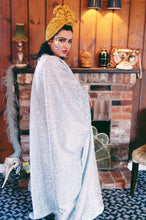 Load image into Gallery viewer, Metallic Tinsel Knit Kaftan Dress - SILVER *4 WEEK DELIVERY
