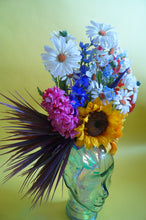Load image into Gallery viewer, Multi coloured floral Summer Sunflower Festival Costume Headdress
