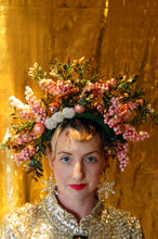 Load image into Gallery viewer, Pink Glitter Blossom Titiania Headdress
