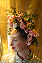 Load image into Gallery viewer, Pink Glitter Blossom Titiania Headdress
