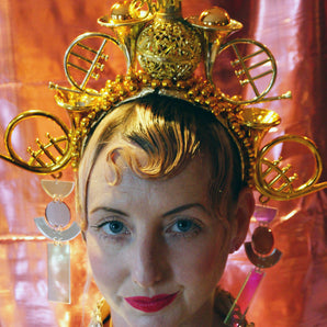 Gold Tack Merry Christmas Angel Headband