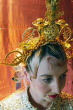 Load image into Gallery viewer, Gold Tack Merry Christmas Angel Headband
