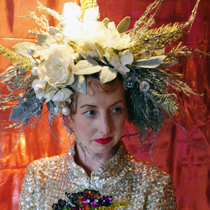 Snow Queen Floral Headdress