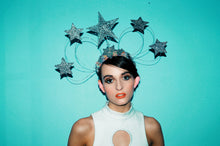 Load image into Gallery viewer, Vintage inspired silver star headdress
