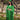 Apple Green Sequin Kaftan Dress