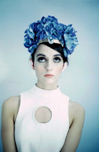 Load image into Gallery viewer, Blue Hydrangea jewelled crown
