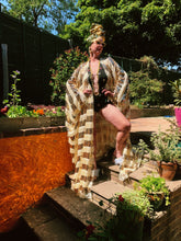 Load image into Gallery viewer, Sequin Fringing Tassel Robe in Gold and Cream
