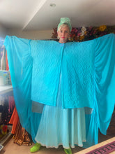 Load image into Gallery viewer, Blue 60s quilted Housecoat Size 8 - 22 UK

