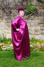 Load image into Gallery viewer, Cerise Pink Sequin Kaftan Dress
