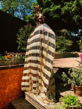 Load image into Gallery viewer, Sequin Fringing Tassel Robe in Gold and Cream
