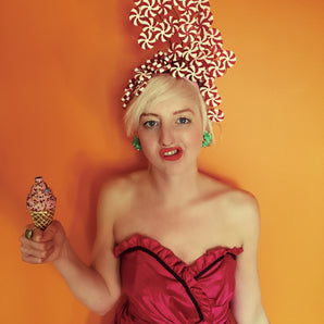 Candy Cane Lollipop headdress