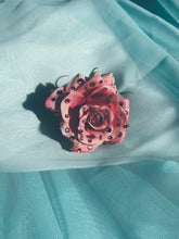 Load image into Gallery viewer, Dusky Pink Bejewelled Rose Bejewelled Brooch
