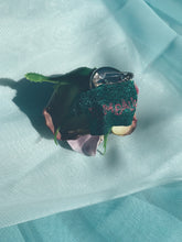 Load image into Gallery viewer, Lilac Bejewelled Rose Bejewelled Brooch

