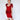 RED hot sequin Tassled Shoulder pad dress