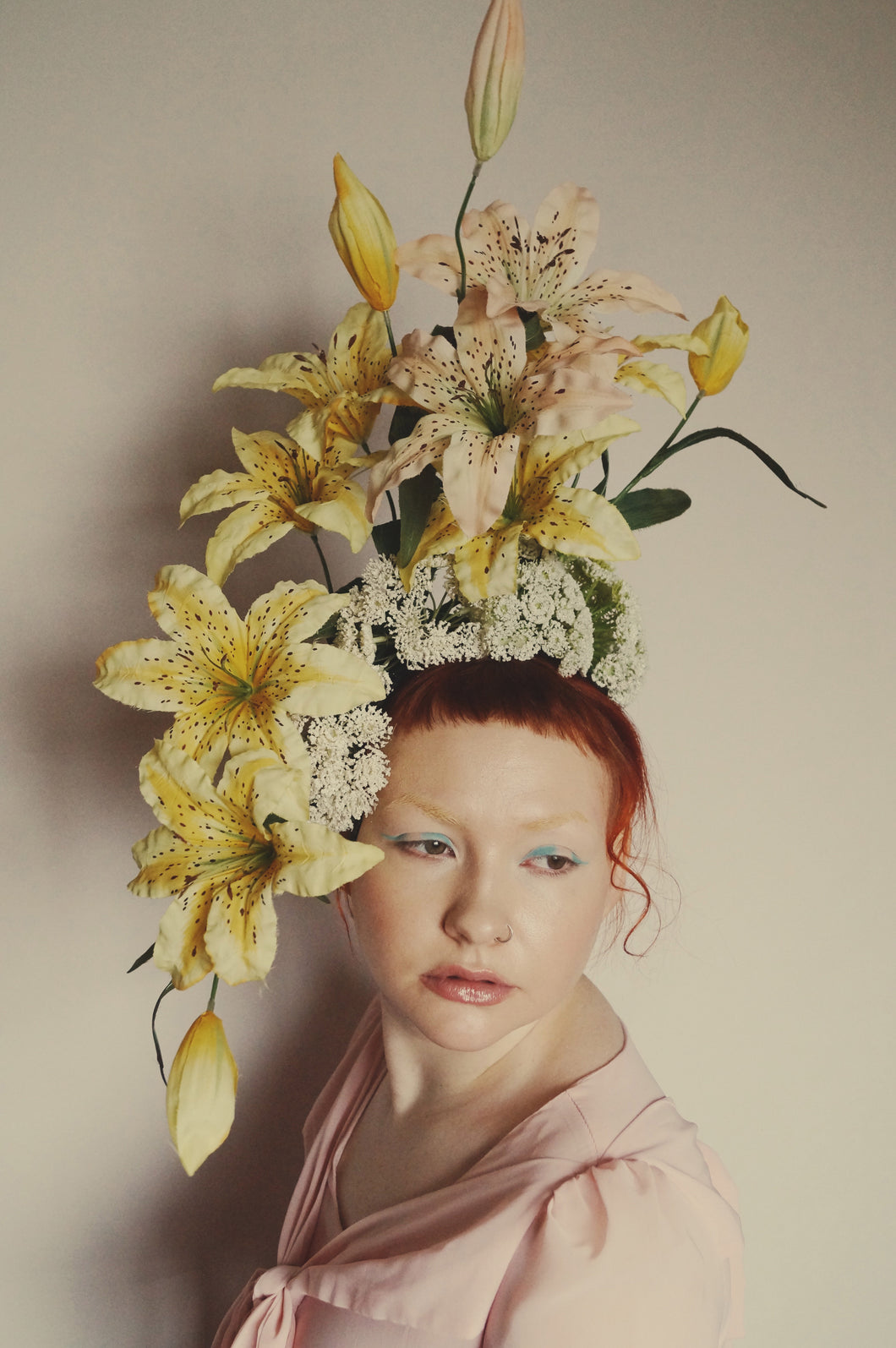 Lily Flower headdress / Carmen Miranda