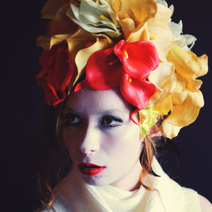 Rubber Lillies floral headpiece