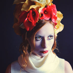 Rubber Lillies floral headpiece
