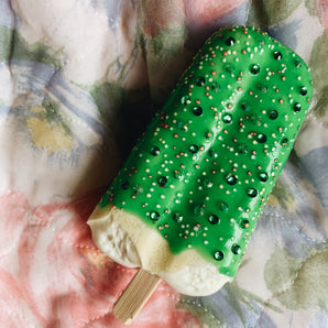 Green Ice Lolly Bejewelled Brooch