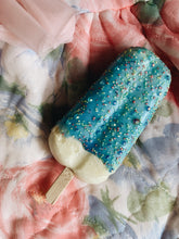 Load image into Gallery viewer, Bubblegum Blue Ice Lolly Bejewelled Brooch
