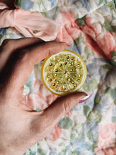 Load image into Gallery viewer, Iced Lemon Bejewelled Bling Brooch
