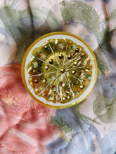 Load image into Gallery viewer, Iced Lemon Bejewelled Bling Brooch
